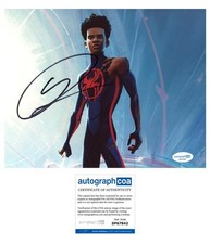 Shameik Moore "Spider-Man: Across the Spider-Verse" SIGNED 8x10 Photo B ACOA