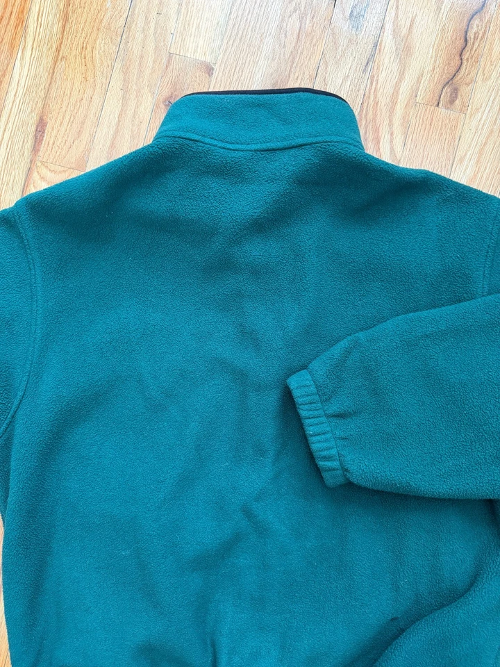 Jaqueta masculina vintage Eddie Bauer verde média anos 90 Y2K Ebtk Polartec lã - Imagem 4 de 4