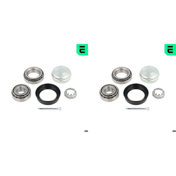 2X Optimal RADLAGER-SATZ Hinten Passend FüR Audi A4 Cabriolet Seat Inca VW Caddy-image