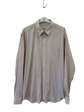 Prada Milano Men’s Dress Shirt 45 / 18 XL Striped Long Sleeve Button Up #C13
