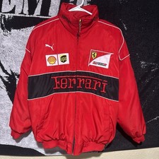 Vintage Ferrari Formula 1 Racing Jacket Mens Size Medium Puma F1 Rare