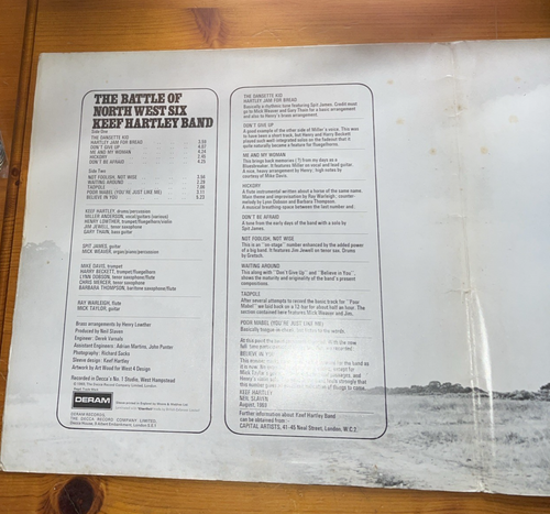Keef Hartley Band The Battle Of North West Six Mono LP Album Gatefold SML 1054 - Imagen 3 de 7