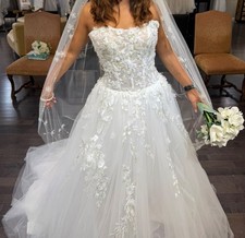 Wedding dress- Ivory White (Morilee) adjustable size 10