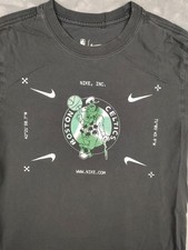 Boston Celtics Shirt Mens Small Black NBA Basketball Nike The Nike Tee Graphic