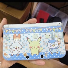 Cute Pokemon Pikachu Protective Case, Blue Polka Dot for Nintendo series shell