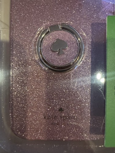 📱📱Kate spade Glitter Ring iPhone 14 PRO Case Mitten Pink W/Ring Stand📱📱 - Picture 2 of 6