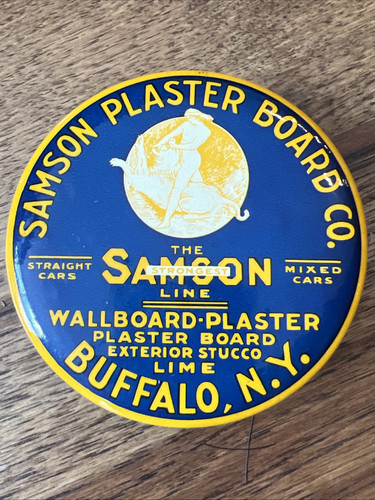 Vintage Samson Plaster Board Co. Buffalo NY Advertising Clothing Brush - Mint - Picture 1 of 7