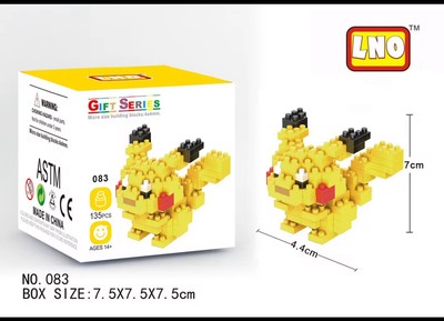 Pokémon Pikachu Mini Building Blocks 6034-1044 Pieces