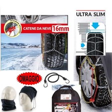 CATENE NEVE E GHIACCIO AUTO-SUV-CAMPER PER GOMME RUOTE 195/75-16 (99968003) PNE