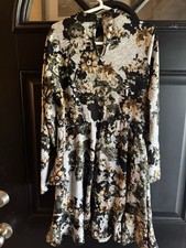 Floral Speechless Kids Size 8 Fall Dress Little Girls