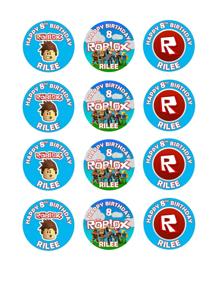 Roblox Logo Shape (can be personalised)  Edible Icing Images – Edible Cake  Toppers