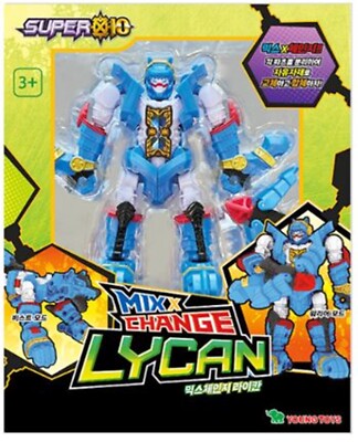特撮 FAKE LAVA ELEVENTOYS SUPER10 Mix & Change LYCAN Werewolf Transformer Robot Action Toy