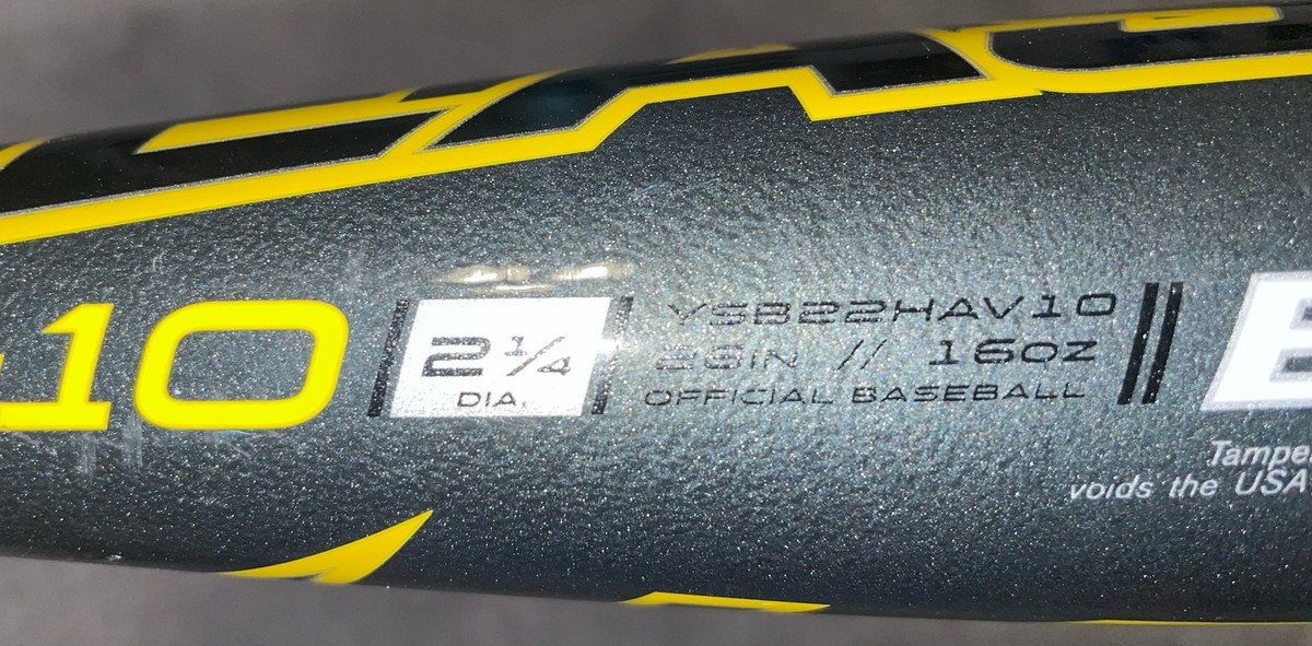 Batte De Baseball Easton Havoc YSB22HAV10 – 26'' 16 Oz – Diamètre 2 1/4'' – Jeune