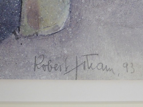 Robert Eikam (1949 Hessisch Lichtenau) Collage "Mit Zeichen durchgesetzt" (841) - Picture 6 of 10