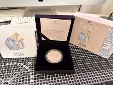2021 Beatrix Potter Peter Rabbit 1oz Silver Proof £2 Coin, The Royal Mint + COA