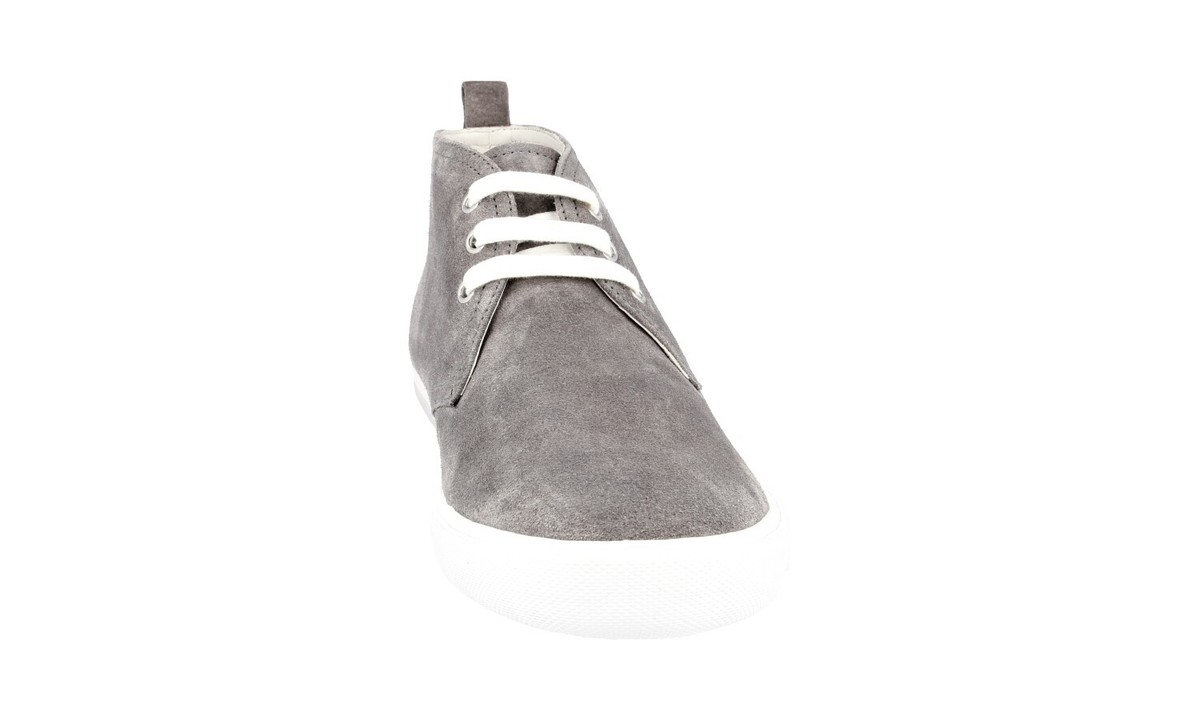PRADA LINEA ROSSA SNEAKERS SHOES 4T2582 GREY LEATHER NEW | eBay display picture 2