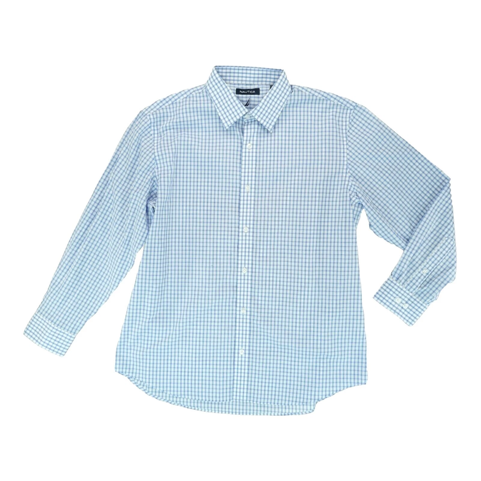 Nautica Plaid Regular Fit Dress Shirts for Men