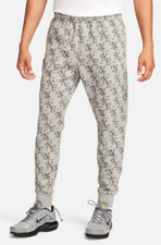 Nike Men's NSW BB LA Grey Monogram Club Fleece Joggers (FZ2231-063)  M/L/XL/XXL