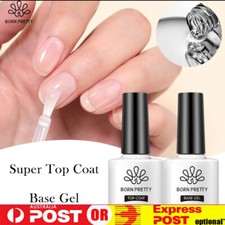 BORN PRETTY Pro UV Gel Nail Polish Top Coat,Base Coat,No Wipe Top Coat For Nails