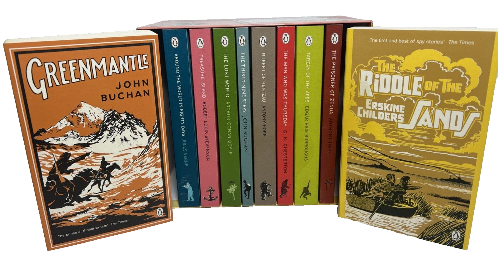 Penguin Books Boys’ Own Adventures 10 Book Set Lost World Treasure Island