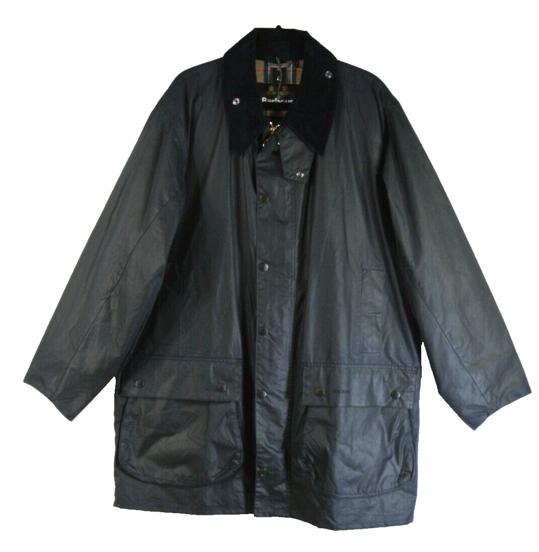NEW BARBOUR MEN'S Border Wax Weatherproof Waxed Jacket SZ 46