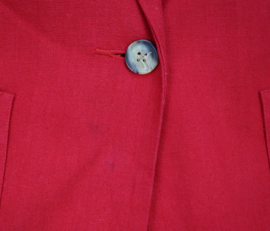 Vintage Women's Blazer Jacket White Stag Linen Blend Size 14 - Image 4 of 4