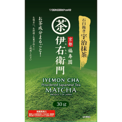 Iyemon cha Ishi-usuhiki Uji Matcha tea Powder 30g from Japan