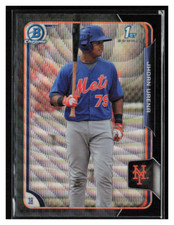 2015 Bowman Chrome Asia Black Wave Ref #BCP98 Jhoan Urena