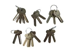 COLE  BEST ELGIN ILCO OLYMPIC SEGAL KEY BLANKS LOT OF 23 TOTAL KEYS