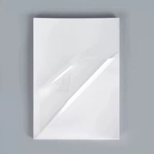 25 Sheets A4 Vinyl Clear Stickers Self-adhesive Glossy Paper for Inkjet Printer