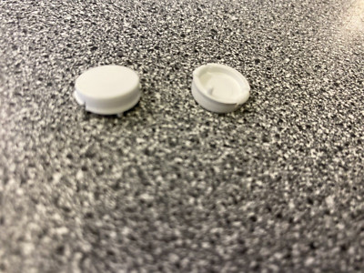 Schnellschraubabdeckung Kappen weiß für Sterling Sprite Ace Wohnwagen 11402715 (X2)