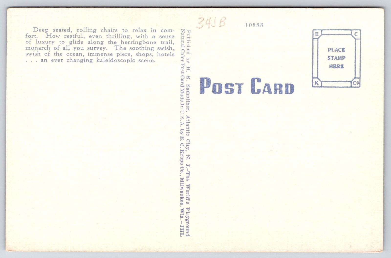 Chair Parade At Night Atlantic City New Jersey Boardwalk Crowded Place Postcard