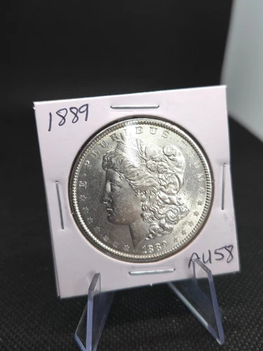 1889 Morgan Silver Dollar – AU– Brilliant Luster & Sharp Strike-RARE