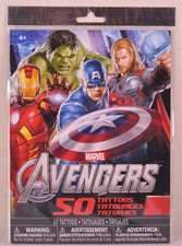 Marvel The Avenger 50 Temporary Tattoos Savvi