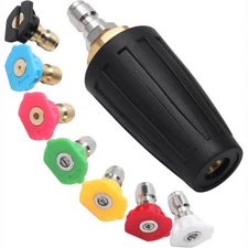 4.0GPM High Pressure Washer Rotating Turbo Nozzle Spray Tip 4000PSI 1/4" Quick