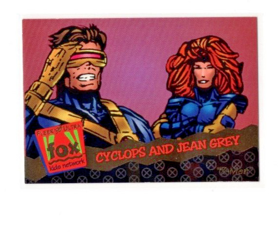 1995 Fleer Ultra Fox Kids Network #110 X-Men Cyclops and Jean Grey NM+