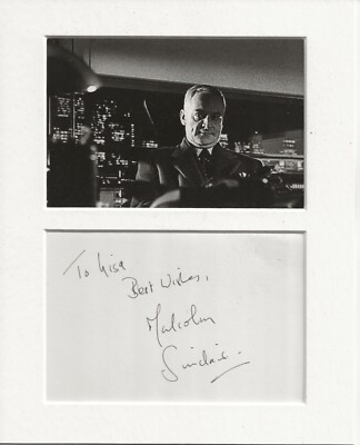 Malcolm Sinclair James Bond signed original authentic Autogramm Unterschrift UACC RD
