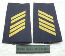Aufschiebeschlaufen Marine Oberstabsgefreiter  gold/blau Bw Dienstgradabzeichen
