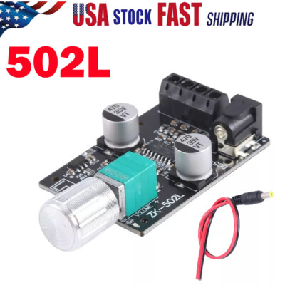 ZK-502L Module 50W+50W Bluetooth 5.0 Audio Digital Amplifier Stereo Board US