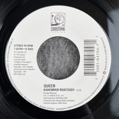 QUEEN Bohemian Rhapsody / The Show Must Go On 45 Hollywood 7-64794 NEW UNPLAYED