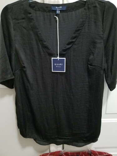 KAARI BLUE WOMEN's Black Top SZ S NWT