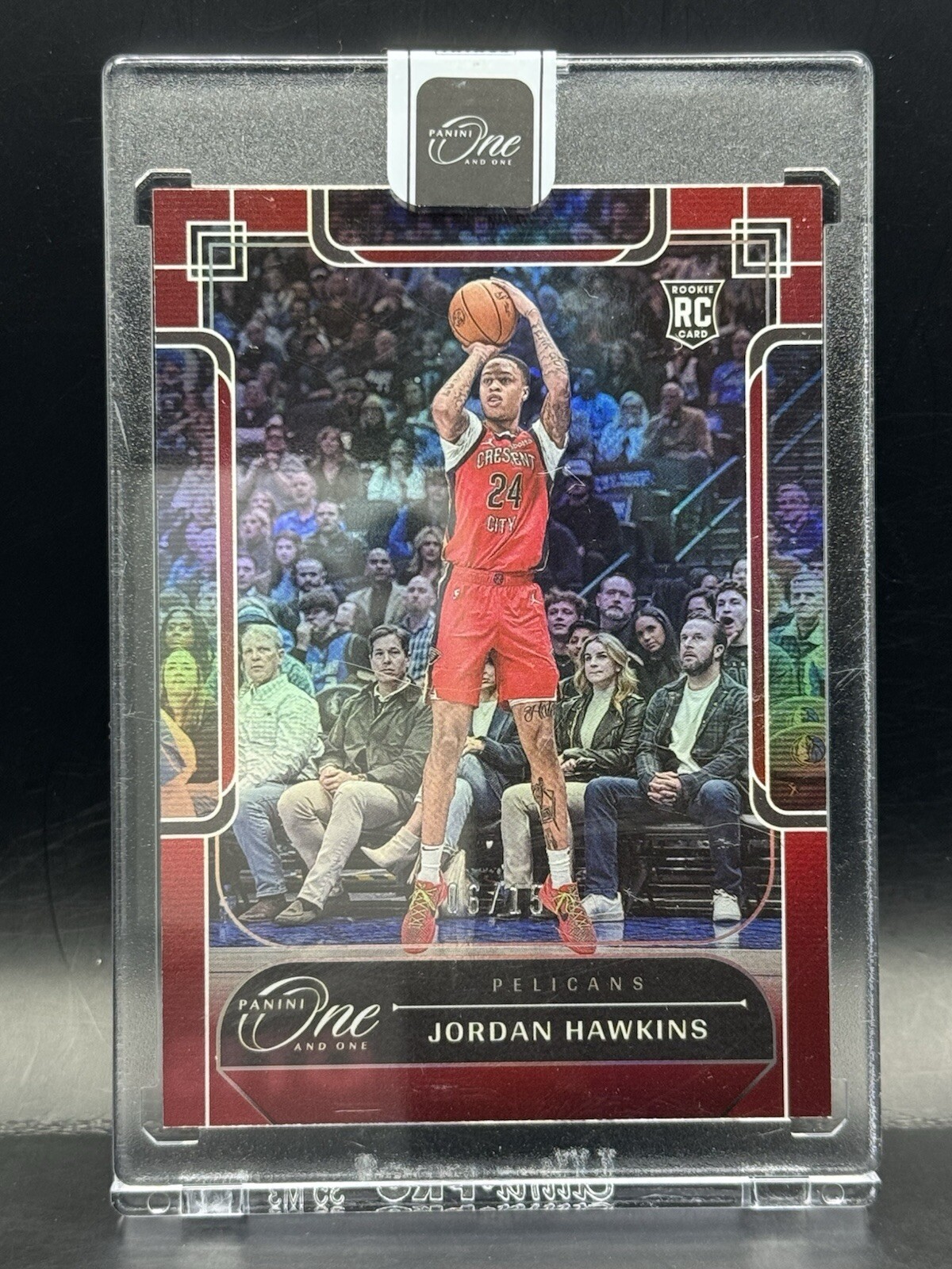 2023-24 One And One Red On Red RC Rookie Jordan Hawkins 06/15 Pelicans #114