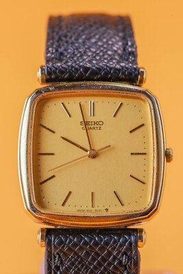 時計 SEIKO QUARTZ SGP 9021-5150 QUARTZ Seiko 9021-502A Rectangular Case 35x29mm Mens Quartz Watch | eBay
