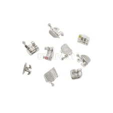 5xDental Orthodontic Brackets Braces Roth/MBT 022 Metal Standard Mini 345Hooks