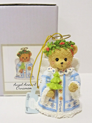 Cherished Teddies 2022 Annual Dated Angel Bell Christmas Ornament NEW B26