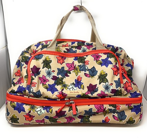 Vera Bradley Rolling Duffel Bag In Falling leaves