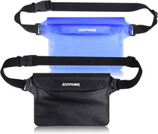 2-Pack Waterproof Pouch Bag, Waterproof Fanny Pack, Waterproof Dry Bag with A...