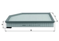 Luftfilter Mahle LX 1591/2 FüR Volvo