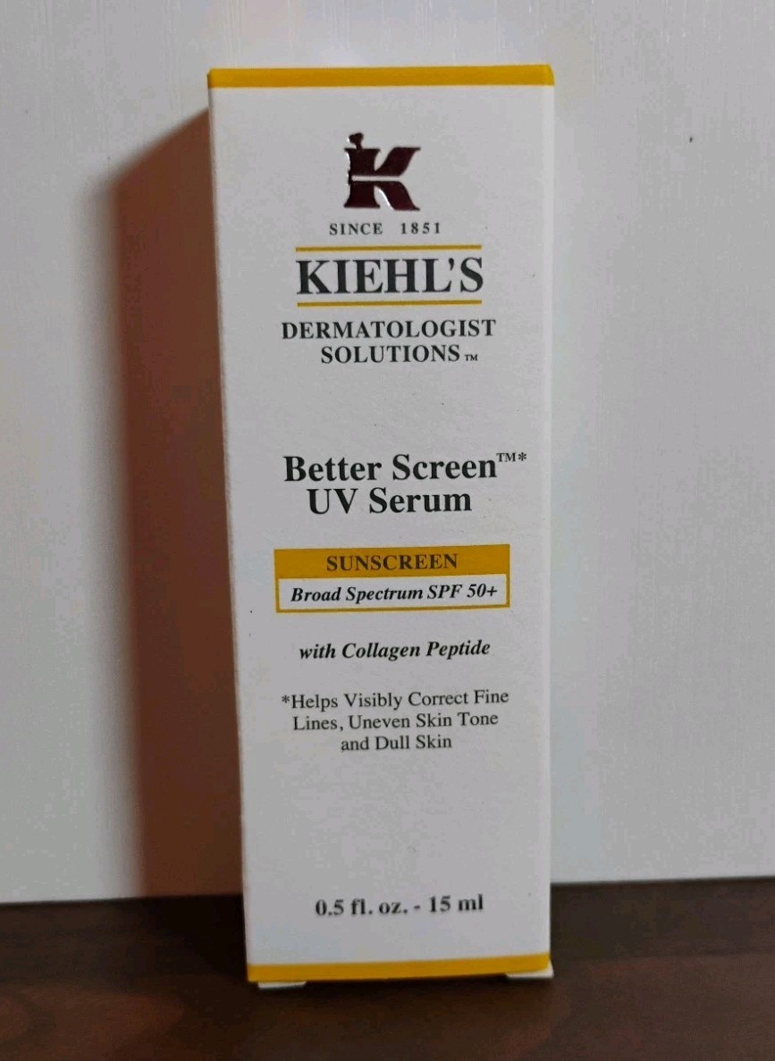 Kiehl's Better Screen UV Serum Sunscreen SPF 50+ 1.7 Oz 50 mL Full-Size 07/2025
