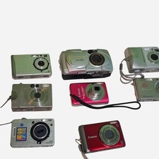 Lot of 8 Digital Cameras Nikon Olympus Kodak Casio Canon Power Shot Untested